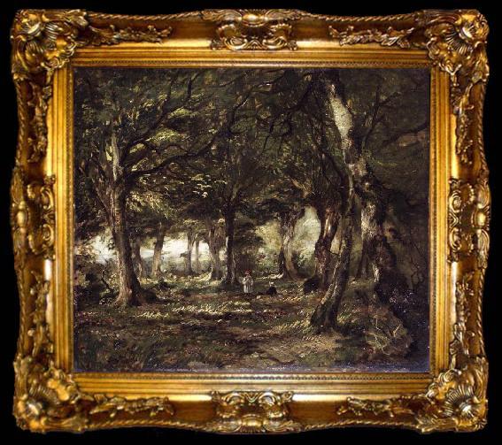 framed  John Frederick Kensett English Landscape, ta009-2